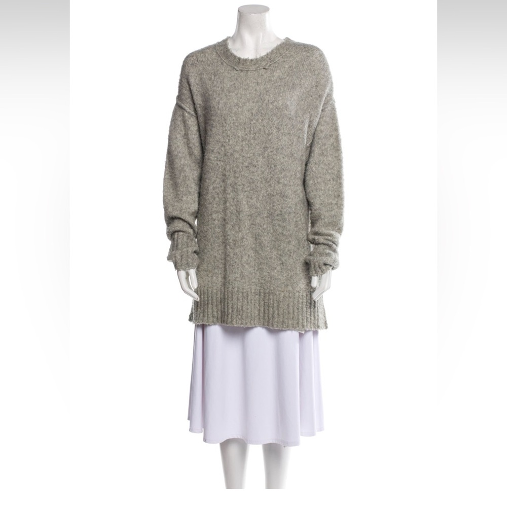 R13 Crewneck Gray Sweater; Size: Small
